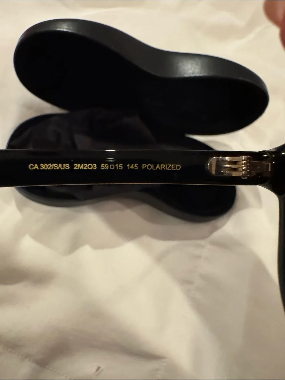 Carrera Black Sunglasses with Dark Blue Lenses